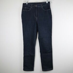 Paris Jeans Womens 8 5-Pocket Stretch Flex Denim Blue